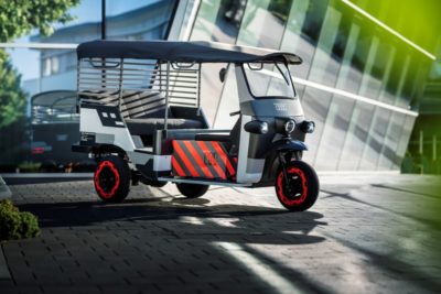 e-rickshaw รถตุ๊กตุ๊กไฟฟ้าจากแบตฯใช้แล้ว Audi e-tron