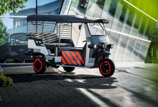 e-rickshaw รถตุ๊กตุ๊กไฟฟ้าจากแบตฯใช้แล้ว Audi e-tron