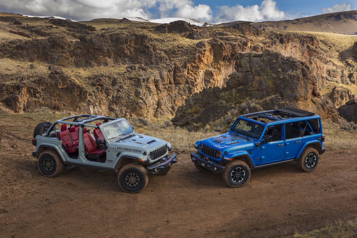 New 2024 Jeep® Wrangler Rubicon 392 (left) and Wrangler Rubicon Grand