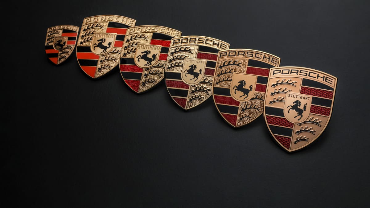 The Modernized Porsche Crest